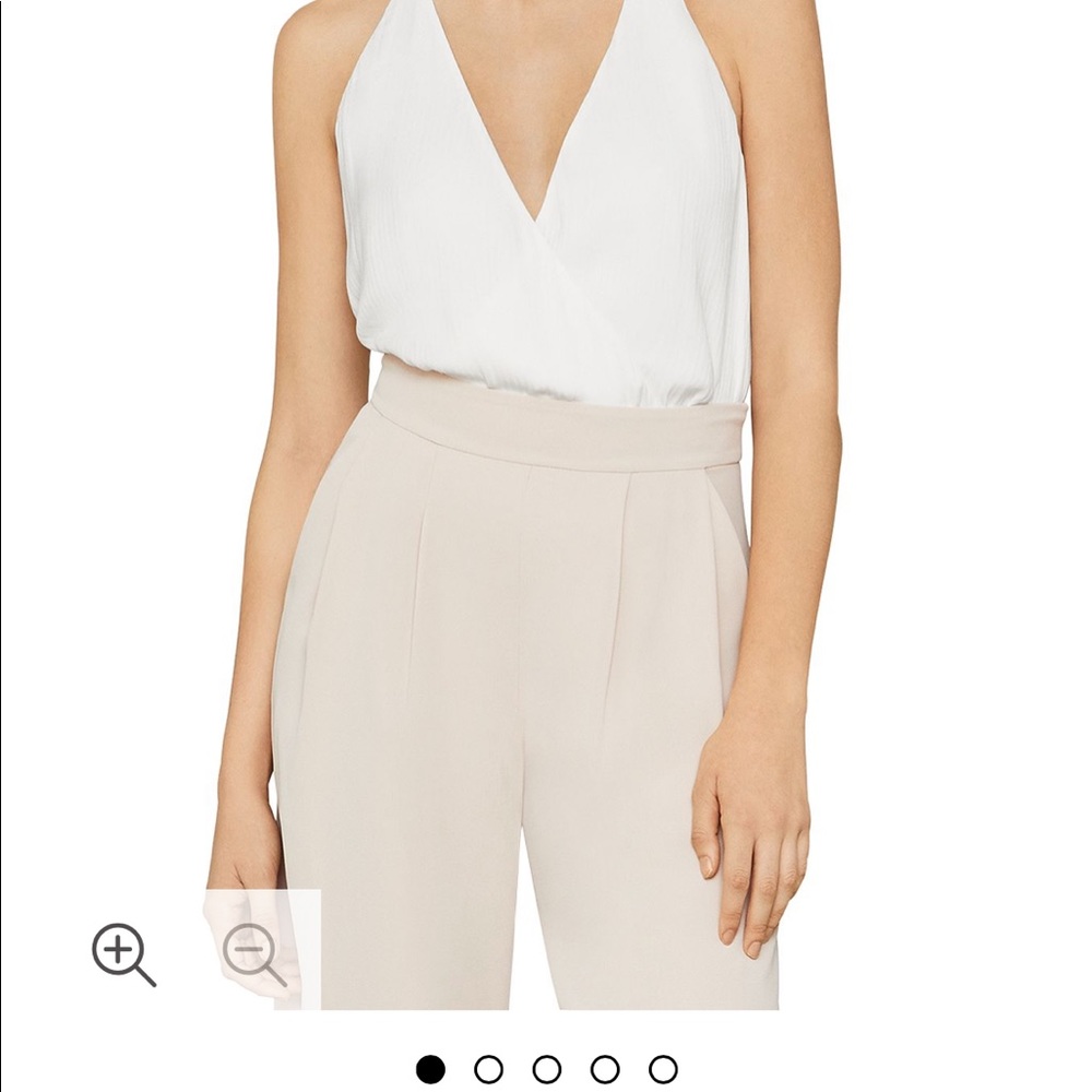 BCBGMAXAZRIA
V-Neck Tie-Back Bodysuit - black